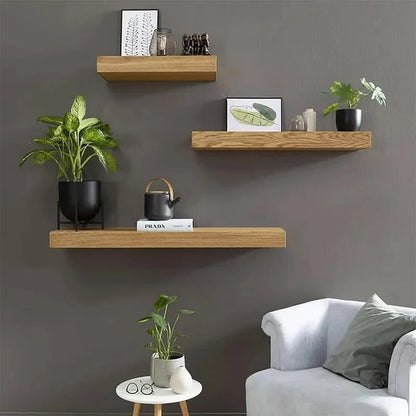 SecuShelf™ – Étagère Flottante avec Compartiment Secret en Bois Massif